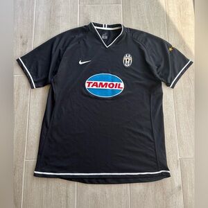 Vintage Juventus FC Nike Soccer Jersey Mens Size XL Black 2006-07 Tamoil Rare